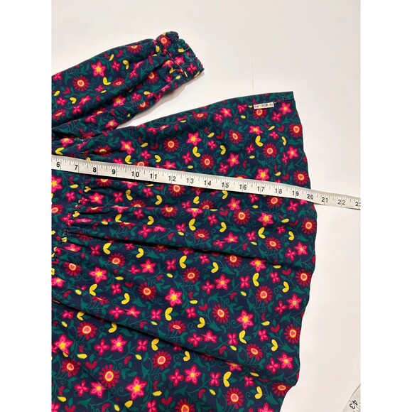 VINTAGE GYMBOREE RAINBOW TAG Girls Medium 2-3 Years Old CORDUROY FLORAL DRESS - Picture 3 of 12